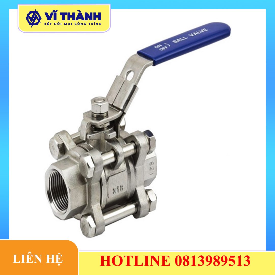 Van bi 3pc ren tay gạt – Tiêu Chuẩn INOX VĨ THÀNH - Ảnh 2