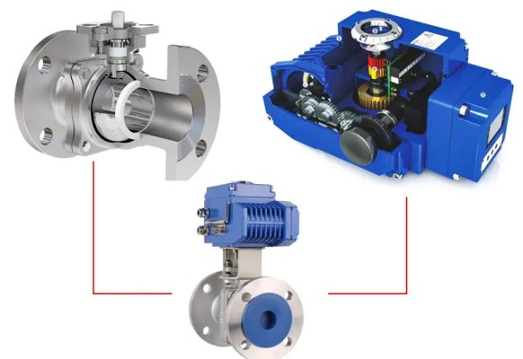 Van bi điều khiển điện mặt bích